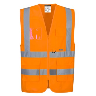 BERLIN EXECUTIVE SAFETY VEST -  7 Pocket Options Inc Smart Ph & Pen Pocket
